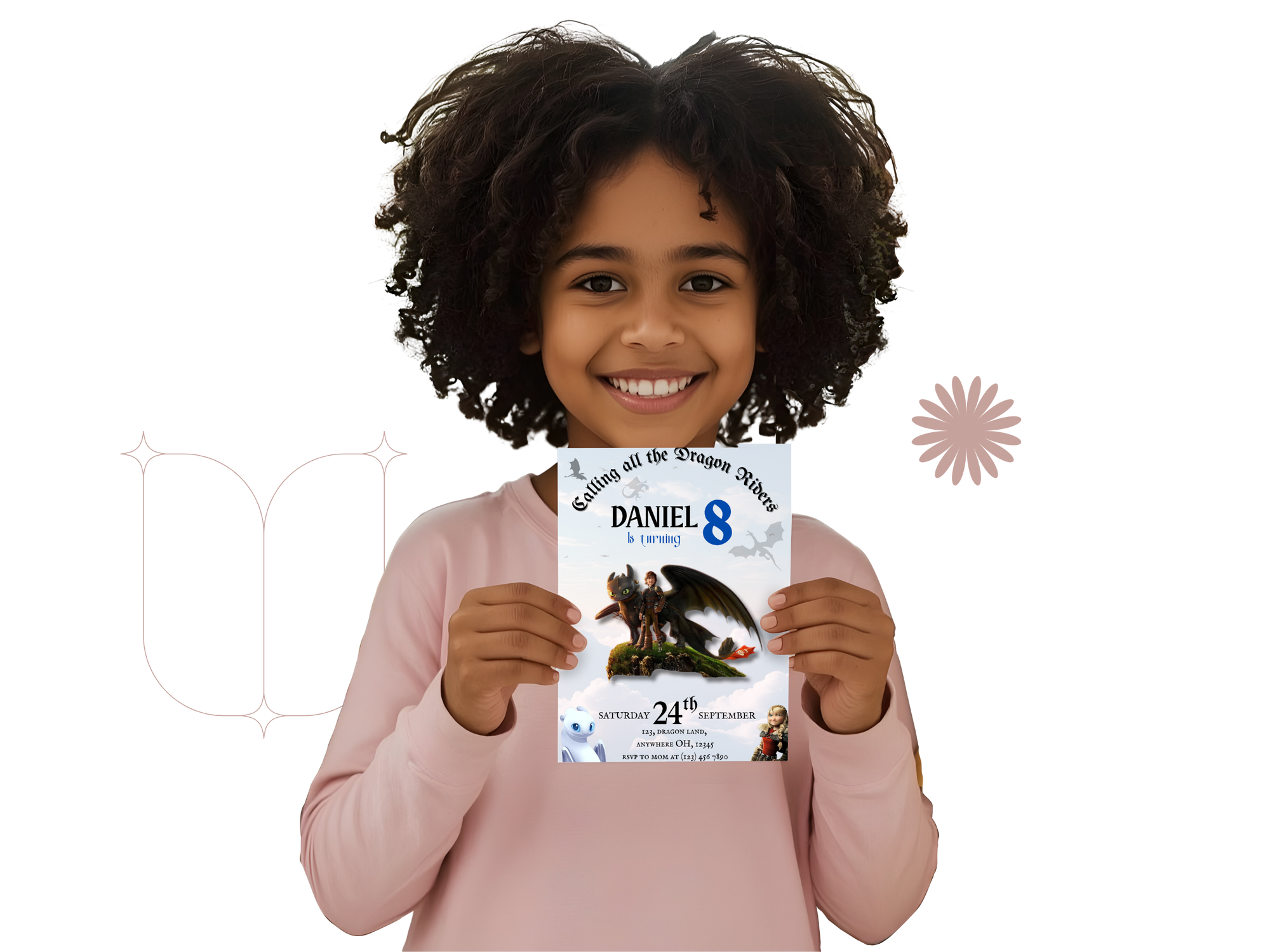 How to Train Your Dragon Birthday Invitation – Editable Viking Dragon Party Template – Digital Download for Boys